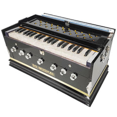 Best Harmonium - 7 Stopper, Double Bellow, 39 Keys, Two Reed (Bass-Male), 440v Tunned | Handmade Musical Instrument - 2 Side Carry Handle