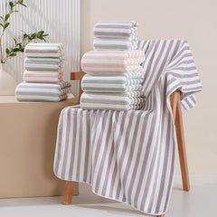 Homecloud Ultra Soft Bath & Face Towel 400 Gsm | 3x Softer Than Cotton Towels Highly Absorbent & Ultra Fast Dry Perfect For Home, Pool, Spa & Gym | Set Of 2 (Light Purple)