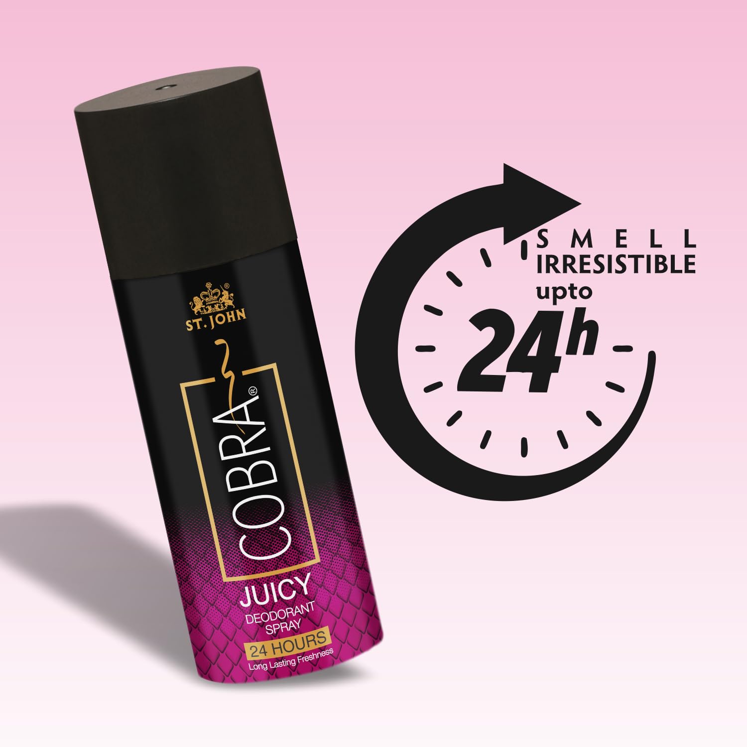 St. john Cobra Live & Juicy Deodorant Spray 300ml 10.1 Fl.oz. Pack Of 2 | Perfect Valentine Gift For Girlfriend & Boyfriend | 24hour Long Lasting Fragrance St. john Cobra Live & Juicy Deodorant Spray 300ml 10.1 Fl.oz. Pack Of 2 | Perfect Valentine Gift For Girlfriend & Boyfriend | 24hour Long Lasting Fragrance