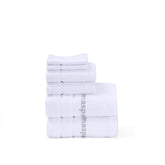 Maspar Amor Ultra Soft 2 Hand + 2 Bath & 2 Face Towel 1600 Gsm (White) - 6 Pcs