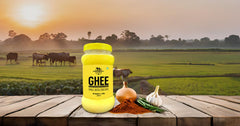 100% Pure Desi Daanedaar Cow Ghee By Kings Everyday | Rich Aroma & Taste Cow Ghee Ideal For Glowing Skin | (500ml) 16.9 Ounce | Jar Pack