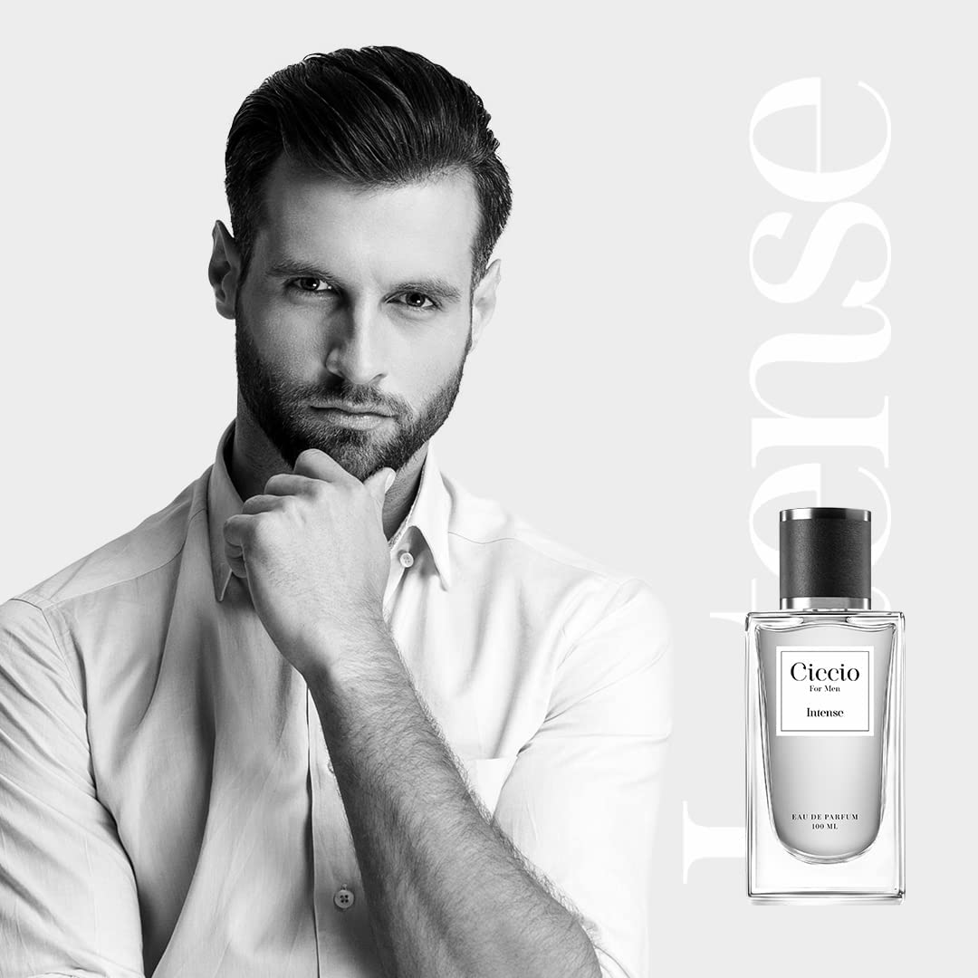 Ciccio Blue + Intense Eau De Parfum For Men 100ml 3.4 Fl.oz. Each Pack Of 2 | Long Lasting Luxury Fragrance Ciccio Blue + Intense Eau De Parfum For Men 100ml 3.4 Fl.oz. Each Pack Of 2 | Long Lasting Luxury Fragrance