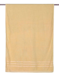 Blissful Creations 100% Cotton Bath Towels 450 Gsm | Soft & Absorbent Bath Towel For Men & Women - Urban Comfort (Golden)