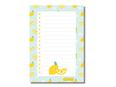 A5 Notes/To Do List Notepad, Beautiful Checklist Pad, Tear-Off Sheets (Lemon, Yellow) Pack Of 1