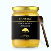 Premium A2 Desi Sahiwal Cow Ghee By Canistel | Traditionally Hand Churned With Bilona Method Healthy Pure Desi Ghee For Body Joint Pain | (500ml) 16.9 Ounce | Glass Jar