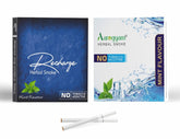 Aarogyam Herbals Pack Of 2 Flavours 100% Tobacco & Nicotine Free Cigarette For Relieve Stress & Mood Enhance Product Mint, Recharge - 10 Sticks X 2 Packets
