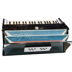 Light Weight Harmonium - 7 Stopper, Double Fold Bellow, 39 Keys, Two Reeds (Bass-Male), 3 1/4 Octave | Handmade Instrument