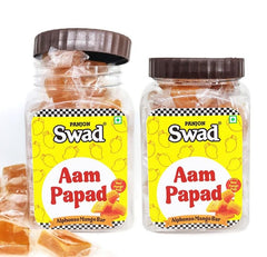 Panjon Swad Aam Papad Candy 800gm, (400gm *2) | Sweet Mango Flavor Treats) | Jar Pack