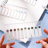 Transparent Dotted Sticky Notes, Waterproof Self-Stick Notes Pads Index Sticker Tabs