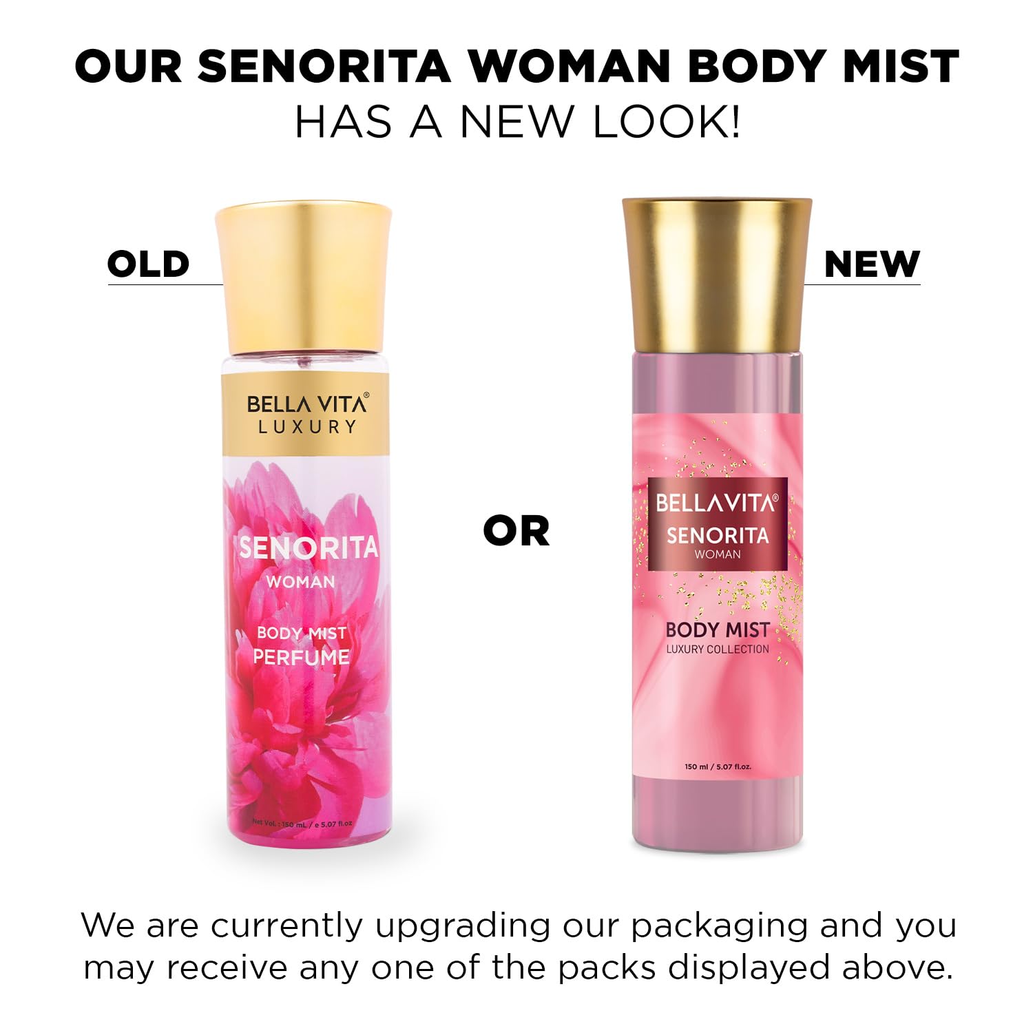 Bella Vita Luxury Senorita Woman Body Spray Mist 150ml 5.0 Fl.oz. Long Lasting Bella Vita Luxury Senorita Woman Body Spray Mist 150ml 5.0 Fl.oz. Long Lasting
