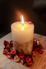 4INCH PILLAR POTPOURRI CANDLE | UNSCENTED | PACK OF 2 ?PARAFFIN WAX CANDLE