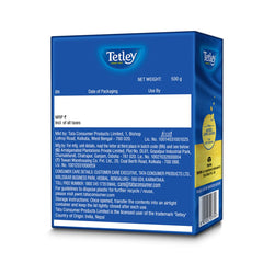 Tetley Premium Black Leaf Tea - 500gm, 17.6 Ounce | Strong Taste & Rich Aroma With Added Long Leaves - Handpicked Assam Tea, Medium Caffeine