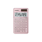 Casio SL-1000SC-PK Portable Calculator (Pink) | 10 Digit Display - Pocket Size Colorful, Stylish Calculator