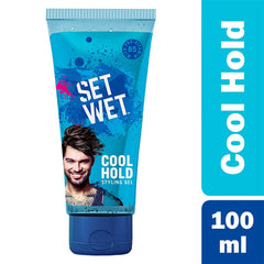 Set Wet Styling Hair Gel For Men Casually Cool , 100gm 3.5 Oz. | Medium Hold , High Shine | For Medium To Long Hair | No Alcohol , No Sulphate