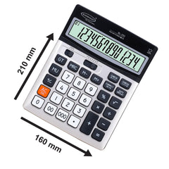 Bambalio BL-250 Large Display With Metallic Panel & 3 Years Warranty Electronic Calculator With Key | 12 Digits-large LC Display ,120 Steps Check & Correct