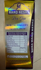 100% Natural Cow'S Ghee By Shri Nand Keshri | Good Source Of Healthy & Pure Ghee Perect For Nourishing The Body | 2 Litre (1 Litr * 2) 67.6 Ounce | Box Pack