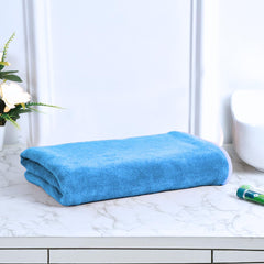 Black Gold The Finer Touch Premium Microfiber Bath Towels 400 Gsm | Lightweight Ultra-Soft Fade Resistant (Sky Blue)
