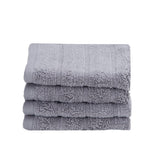 Maspar 100% Cotton Casper Face Towel 700 Gsm (Grey) - 4 Pcs