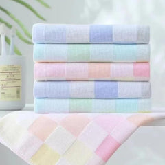 Tradehub Soft Cotton Face Towel | Cotton Handkerchief/Rumal For Women & Babies | Small Size, Extra Soft & Super Absorbent (Pack Of 6) - Large Square