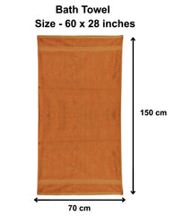 Kuber Industries Microfiber Bath Towel 350 Gsm | Large Size Soft Quick Dry & Absorbent Shower Bath Towel - Brown