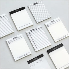 Sticky Notes 200 Sheets With Liner & Blank Clear Memo Pad, Sticky Notes Stationery Item | Set Of 4