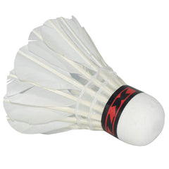 Kay - Kay ZX Badminton Feather Shuttlecocks , With High Quality Natural Cork | White , Pack of 10
