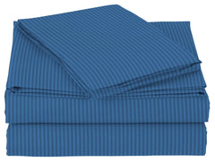 Premium Cotton Double Bedsheets With 2 Pillow Covers - Size-60 X72+8 Inches, Blue | Breathable Long Lasting Light Weight Wrinkel Free Bedsheet