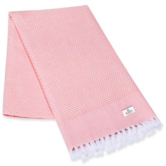 Suam Mellow Turkish Cotton Towel 300 Gsm | Best Absorbent Towel Pre-Shrunk, Lightweight, Quick Dry Bath Towel (Coral Pink)