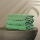 Musa Banana Hand Towels 400 Gsm | Terry Hand Towel For Wash Basin Kitchen Gym Towel For Men (Ming Green) -Set Of 3