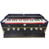Musical Instrument Harmonium - 7 Stoppers, 39 Smooth Conditioned Keys, 3.25 Octave, Two Reeds (Base- Male), Double Bellow | Compact & Portable Design