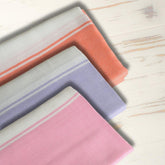 Aero Weav Ultra Lightweight Bamboo Bath Towel 600gsm | Compact, Portable & Less Than Skin-Friendly & Eco-Friendly Travel Towel (Wannabe Orange, Lavender Lily & Baby Pink)- Pack Of 4