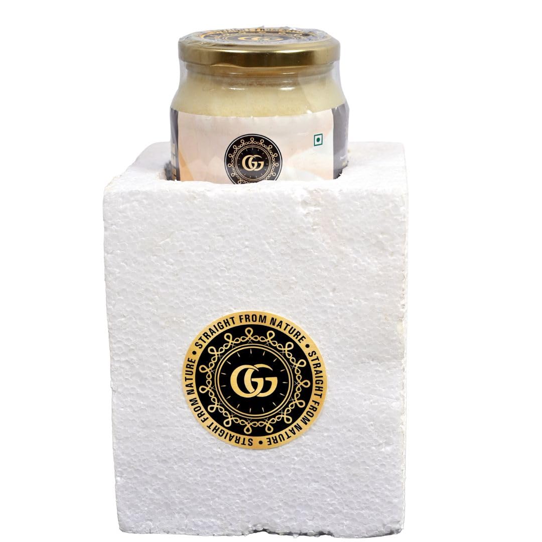 Pure Desi Ghee By G G Products | Homemade Rich In Taste & Nutrients Natural Pure Desi Ghee For Frying & Cooking | (500ml) 16.9 Ounce | Jar Pack Pure Desi Ghee By G G Products | Homemade Rich In Taste & Nutrients Natural Pure Desi Ghee For Frying & Cooking | (500ml) 16.9 Ounce | Jar Pack