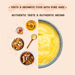 Organic A2 Desi Buffalo Ghee By God Choice Organic Farms | High In Protein Fiber Healthy Desi Ghee For Brain Function | (500ml) 16.9 Ounce | Jar Pack