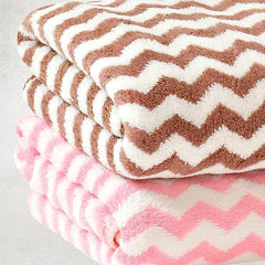 Pure Microfiber Bath Towel 500 Gsm | Absorbent Super Soft & Comfortable Quick Drying Towel (Pack Of 2) - Pink & Brown