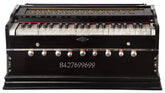 Musical Instrument Harmonium With Bag - 9 Stopper, 7 Bellow, 42 Keys, 3 1/2 Octave, Two Reeds (Bass+ Male) | Two Side Carry Handles, Jaali Frame On Keys