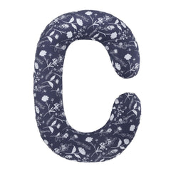 Pregnancy Pillow, C Shaped Pillow, Maternity Pillow For Sleeping - Dark Blue | 100% Cotton Pillow For Pregnant Mothers | With Breathable & No Heat Fabric | Full-Body Support For Better Sleep