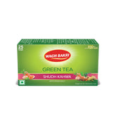Wagh Bakri Shudh Kahwa Green Tea With Rock Salt - 25 Enveloped Tea Bags | Naturally Rich In Antioxidants - Caffeine Free