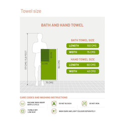 Ddecor Solid Bath & Hand Towel 900 Gsm (Grey) - Pack Of 3