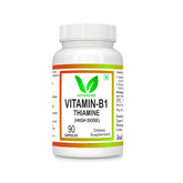 Vitaruhe Vitamin B1 (Thiamine) High Dose , Energy, Immune, Muscle, Nervous System | 90 Capsules , 150gm 0.3lbs