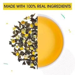 Teabox Premium Chamomile Green Tea - 100gm, 3.5 Ounce | 100% Whole Leaf Green Tea From The Himalayas - Low Caffeine, 0% Bitterness