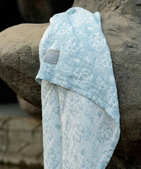 Doctor Towels World'S First Banana Jacquard Floral Bath Towel, Super Soft & High Absorbency Towels For Sensitive Skin, Quick Dry Towels For Bath Large Size (Blue)