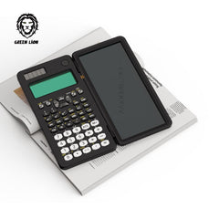 Green Lion Advanced Scientific Calculator With Writing Pad By | 8 Modes & 417 Calculations, 2 Line Display, Solar Rechargeable, Take Notes/steps In Writing Pad For Math Problems (Pen Included)