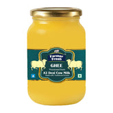 Pure A2 Desi Cow Ghee By Farmer Fresh | Highly Nutritious Rich Flavor & Ayurvedic Benefits Pure Desi Ghee For Good Health | (1 Litr) 33.8 Ounce | Jar Pack