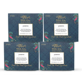 TGL Co. Jasmine Green Tea - Pack Of 4 X 16 Pyramid Tea Bags, 128gm, 4.5 Ounce | Rich In Anti Oxidant, Improve Digestion - Medium Caffeine, No Artificial Flavor
