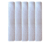 Akin Premium Cotton Bath Towels 2500 Gsm (Pack Of 5) - White