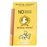 Royal Swag Natural Herbal Cigarettes Ginger Flavour (10 Sticks) Ayurvedic Herbs Clove, Tulsi, And More Additives And Chemicals 100% Tobacco-Free And Nicotine-Free