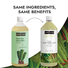 Kapiva Wild Amla Juice + Thar Aloe Vera Juice With Pulp | Cold - Pressed Juice Combo To Help With Glowing Skin, Hair Care & Detox | 1L 2.2lbs Each Pack Of 2