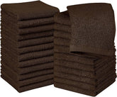 Jenny Denial 100% Cotton Soft Face Towel 1300 Gsm | Super Absorvent & Quick Dry - Pack Of 10 Pcs (Brown)