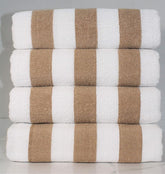 Sharan Elegance Dry Ultra Soft Pure Cotton 500 Gsm Jumbo Size Terry Towel - Set Of 4 (Brown)