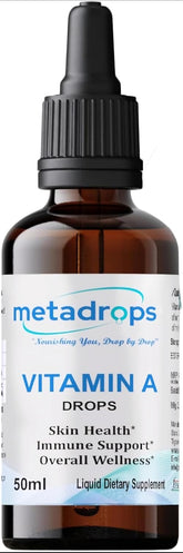 Metadrops Vitamin A Liquid Supplement - Retinyl Palmitate, 100 Sublingual Servings For Enhanced Absorption | 50gm 0.1lbs
